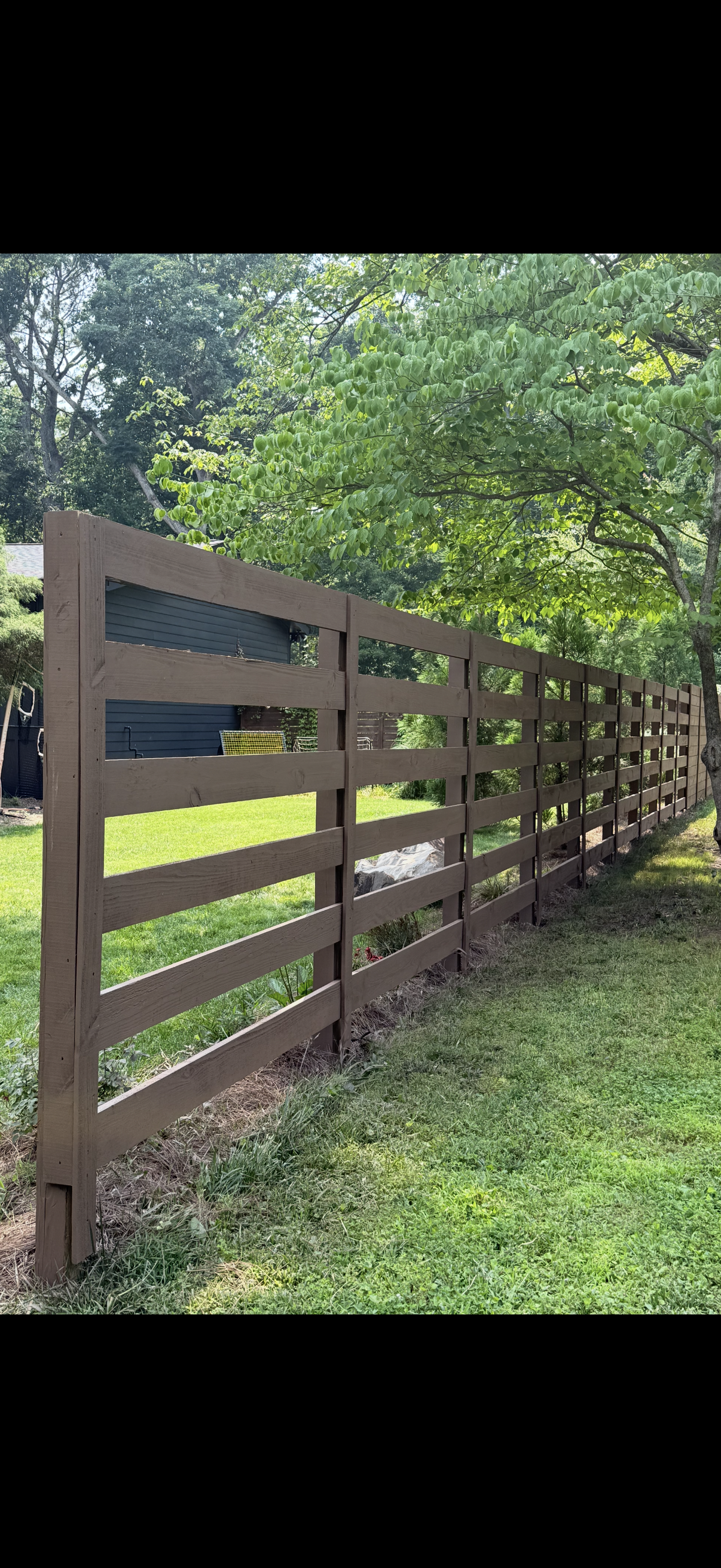 Wood fence